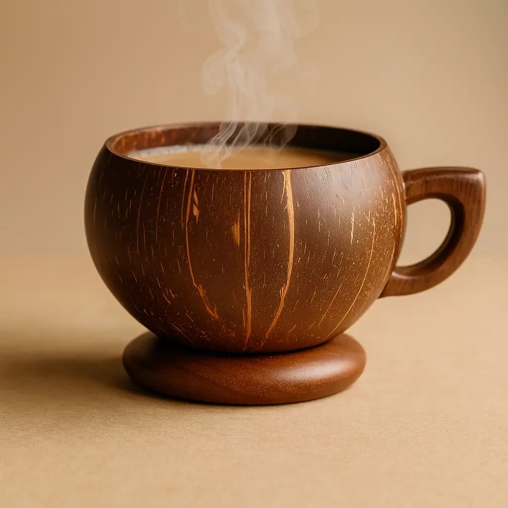 2 -pice Coconut shell tea &Coffee cups