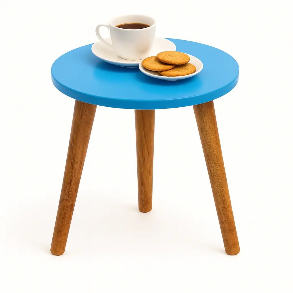 Premium round tabletop with a modern finish